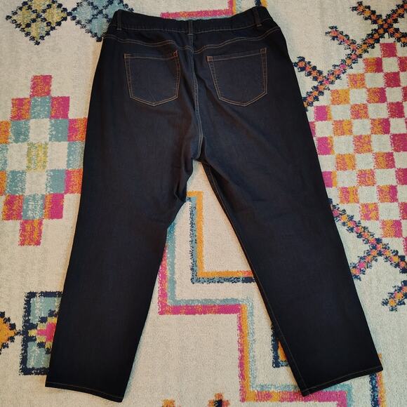 Lane Bryant Womens 22S Jeans T3 High Rise Tighter Tummy Straight Short - Picture 2 of 6